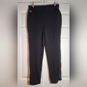 Quacker Factory Dream Jeannes Stretchy Black Jeggings Rhinestone Detail M